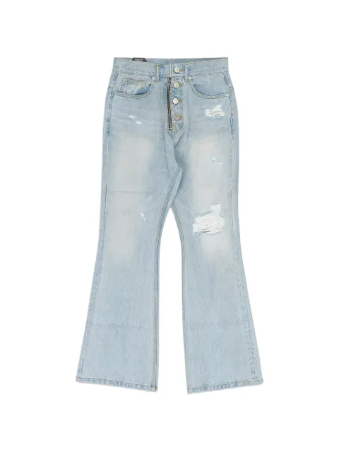 PROTOCOL INDEX distressed flared jeans Blue PI00002