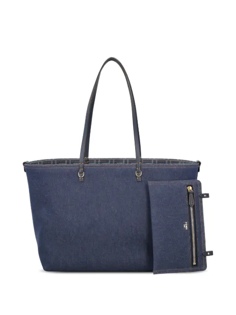 FENDI logo-pattern tote bag Blue 8BH428AWPO