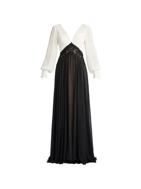 Tadashi Shoji Benulo pleated maxi dress Black CJI26163L