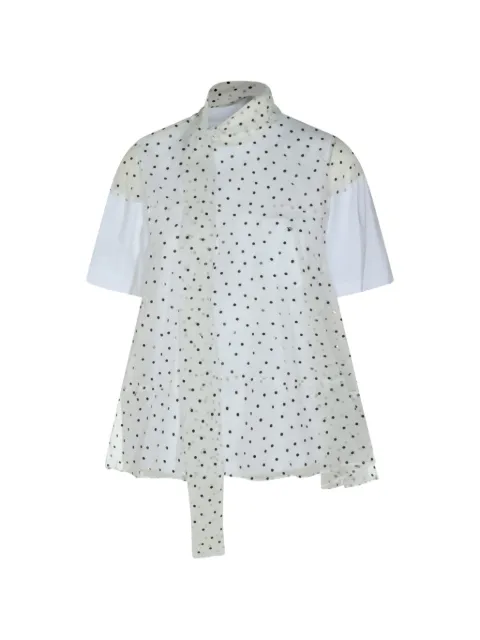 sacai polka dot-pattern blouse White 2608536