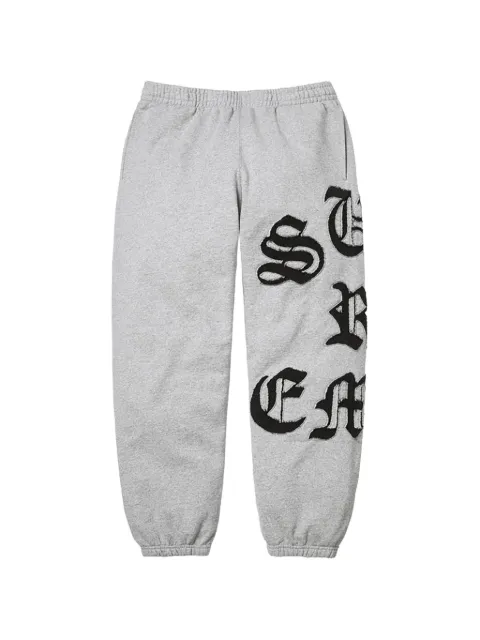 Supreme elasticated-cuffs track pants Grey SU27153