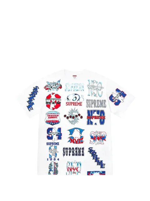 Supreme Flash graphic-print T-shirt White SU27149