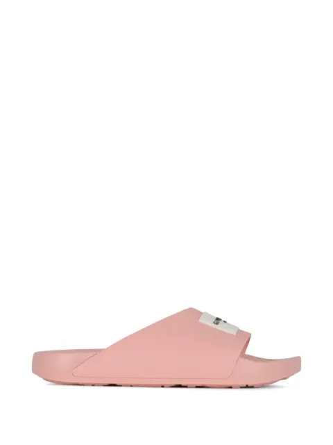 Givenchy logo-patch slides Pink BE30AJE2GA