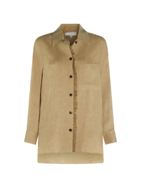 Antonelli fringed button shirt Neutrals Q1905Q528234
