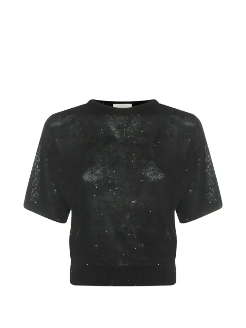 Antonelli embellished T-shirt Black 41780Q016258000