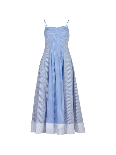 SIMKHAI Chamberlain striped midi dress Blue 2261261CO