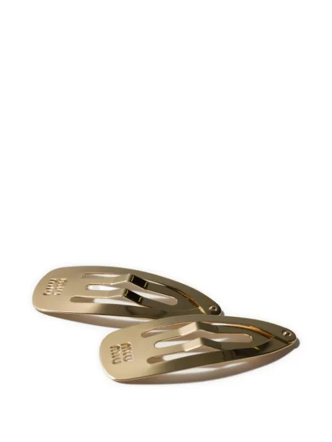 Miu Miu metal hair clips Gold 5IF2912DTU