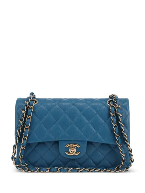 CHANEL Pre-Owned Timeless Petit quilted grained shoulder bag Blue 429337