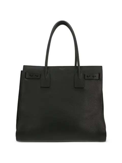 Saint Laurent Pre-Owned 2020's Sac de Jour large grained-leather handbag Black 427499