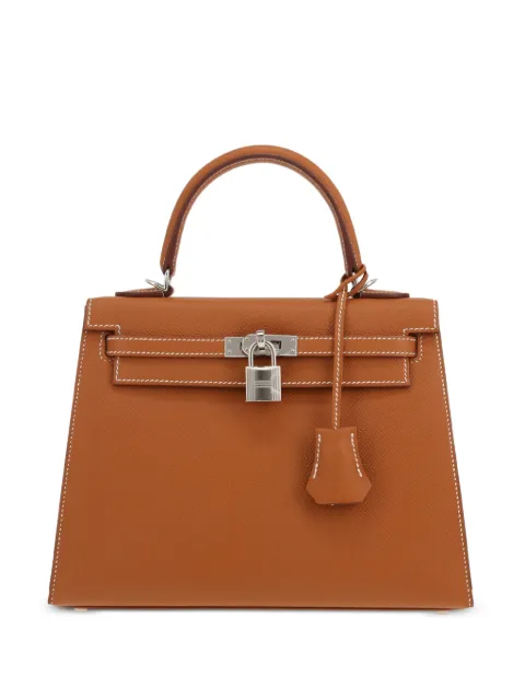 Hermès Pre-Owned 2025 25 Kelly two-way leather handbag Brown 425845