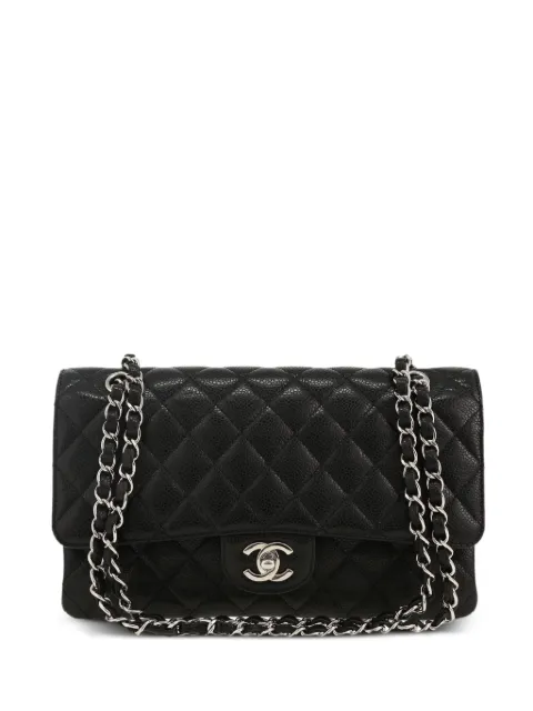 CHANEL Pre-Owned 2009 Timeless Classic leather shoulder-bag Black 406369