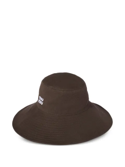 Miu Miu denim hat Brown 5HC2202CR1