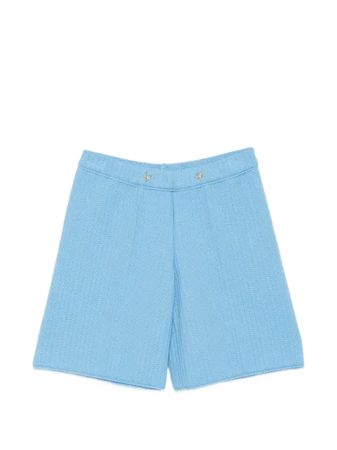 Neera star-motif textured shorts Blue 16782