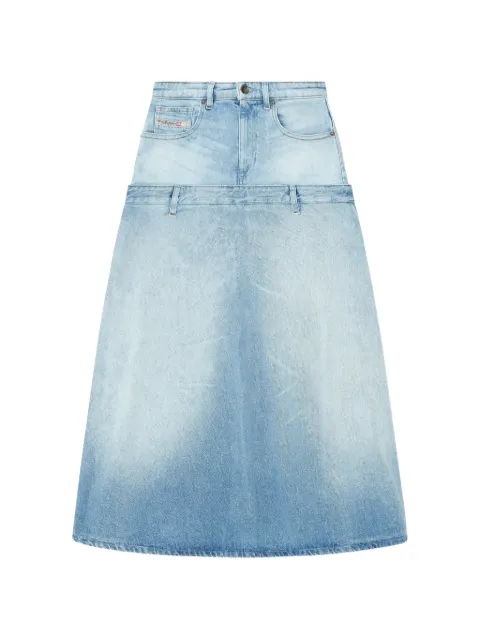 Diesel denim skirt with layered design Blue A23031007EE