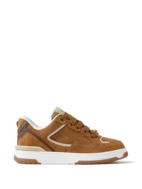 Versace Biggie Basket suede sneakers Brown 10256551A18539