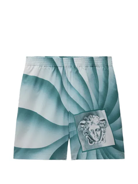 Versace The Vortex Medusa-print shorts Blue 10222251A18721