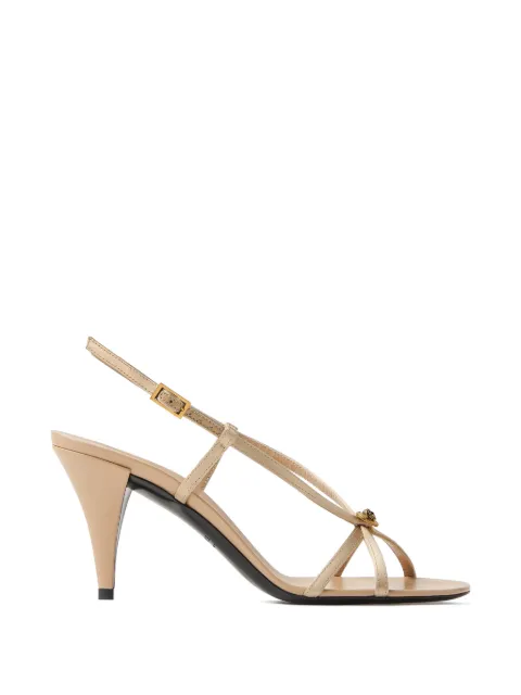 Versace Valentina satin sandals 80 mm Neutrals 10241321A17892