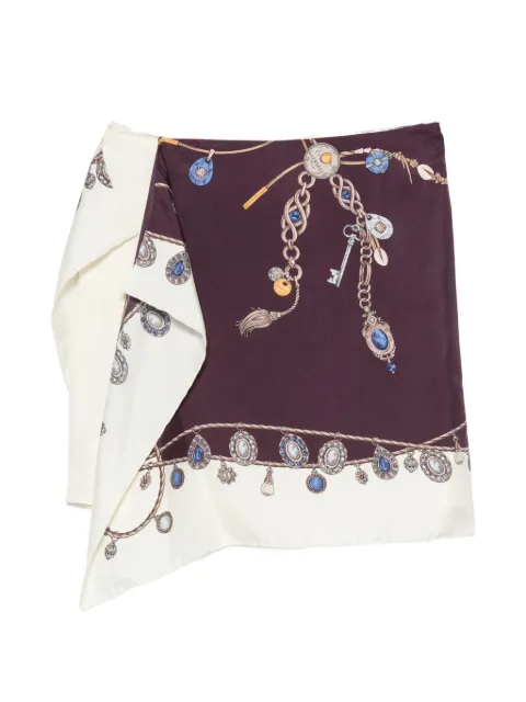 Versace Stolen Jewels printed mini skirt White 10258201A18636