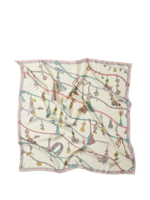 Versace Medusa rope-print scarf Neutrals 10016001A18821