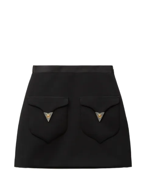 Versace wool mini skirt Black 10254571A18305