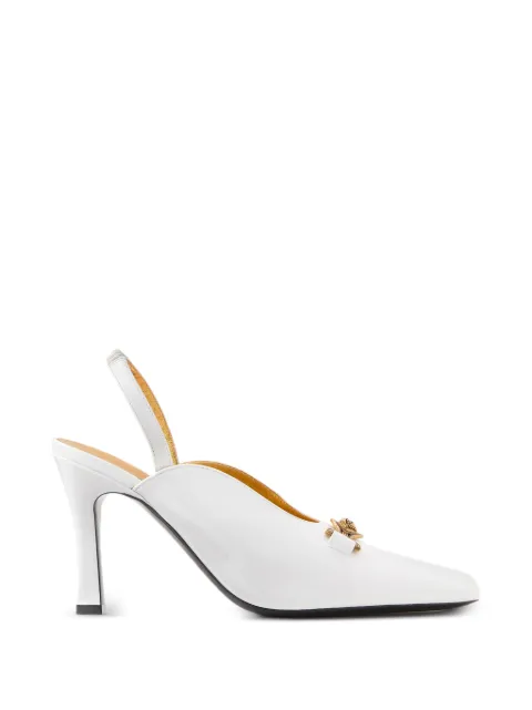 Versace Marisa patent slingbacks 90 mm White 10255881A11949