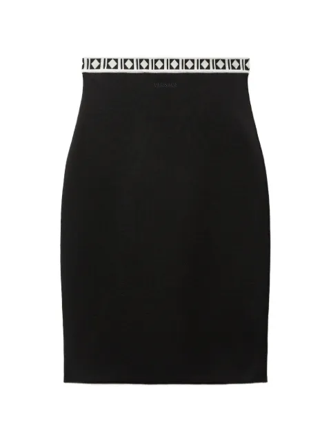 Versace viscose-blend jacquard midi skirt Black 10257741A18357