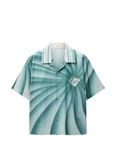 Versace Medusa Vortex-print shirt Blue 10257031A18721