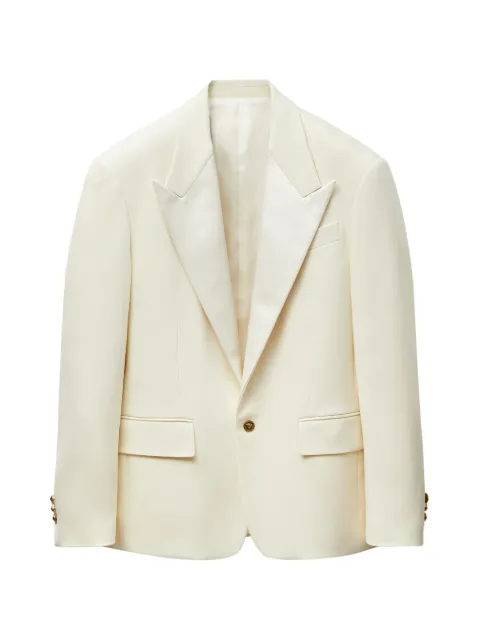 Versace stretch wool blazer White 10258881A18305