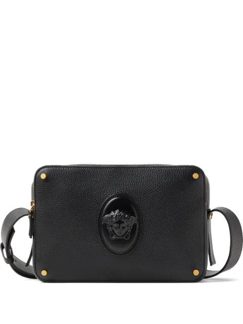 Versace Lou leather crossbody bag Black 10245441A18107