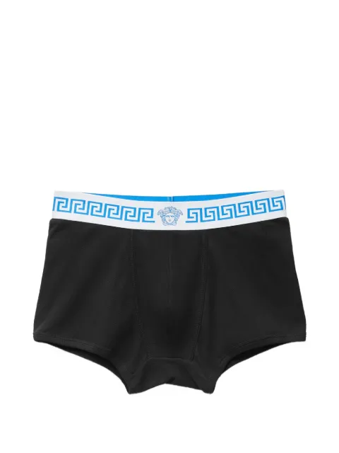 Versace ribbed cotton-jersey trunks Black 10242261A17880