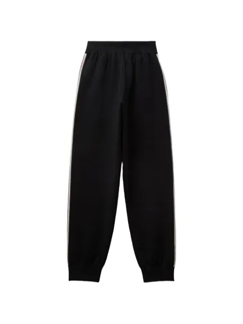 Versace logo-embroidered side-stripe track pants Black 10257411A18340