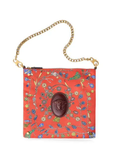 Versace Cabine printed duchesse shoulder bag Red 10248731A18541