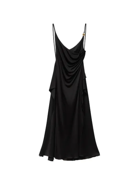 Versace Viscose-jersey draped midi dress Black 10258411A12497