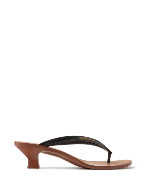 Versace Sophie rubber thong sandals 40mm Black 10258961A14450