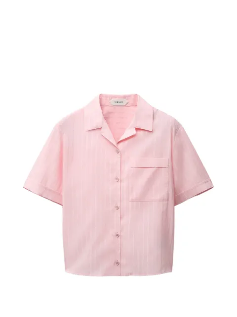 Versace jacquard cotton-silk shirt Pink 10264441A18548