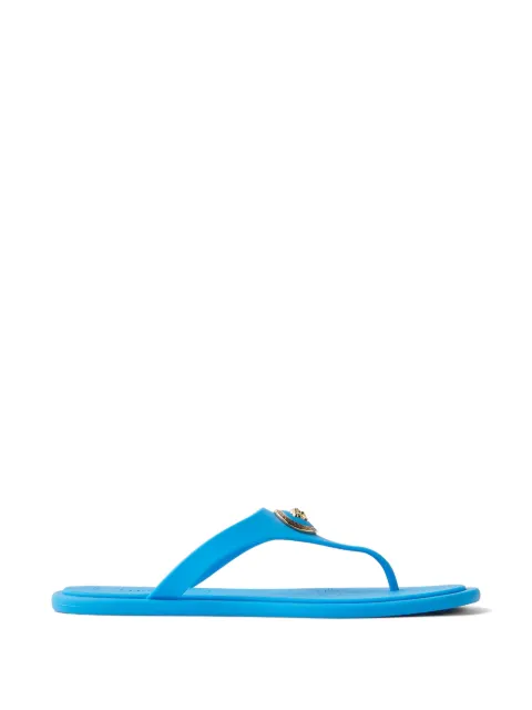 Versace Alia rubber flat sandals Blue 10162481A10983