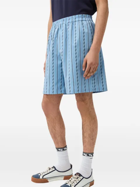 Versace jacquard cotton-silk shorts Blue 10258981A18456