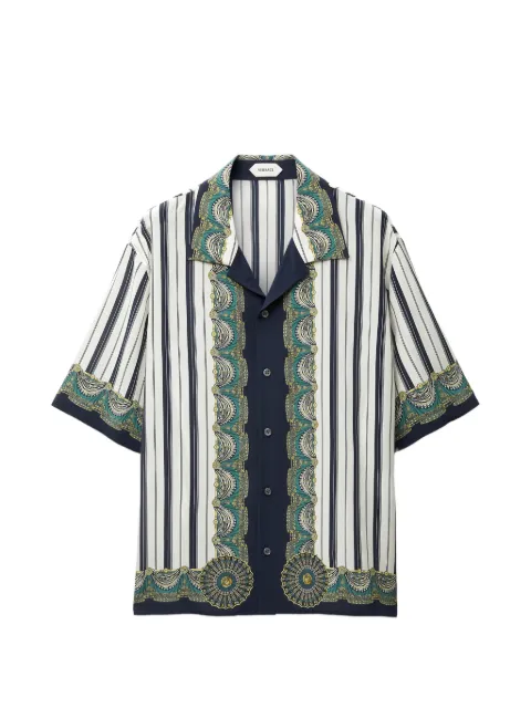 Versace printed crêpe de chine silk shirt White 10257031A18683