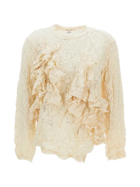 Comme Des Garçons ruffled blouse Neutrals GQT020