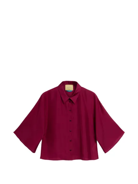 MOMONÌ Cougr buttoned kimono-style shirt Red 261MMOSH02026112MO