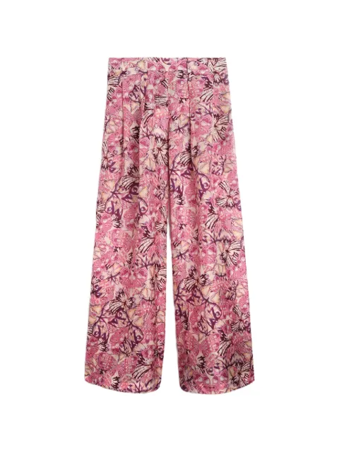 MOMONÌ printed pleated palazzo pants Pink 261MMOPA01926102MO