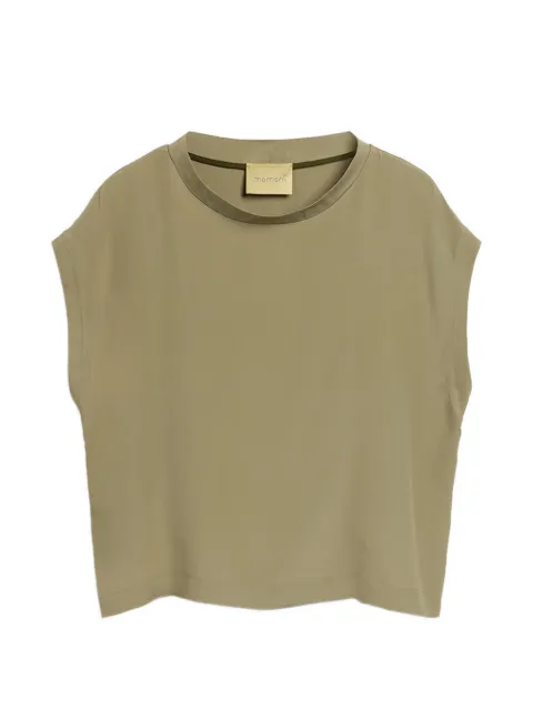MOMONÌ Curacao boat-neck sleeveless blouse Green 261MMOBL00426113MO