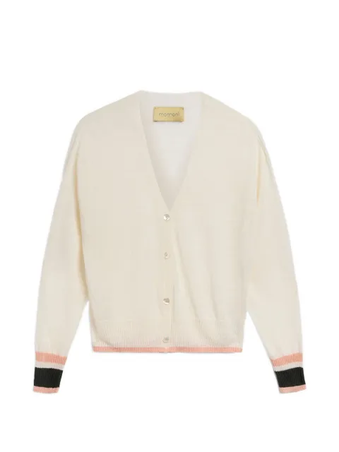 MOMONÌ dropped-shoulder cardigan Neutrals 261MMOKN01526170MO