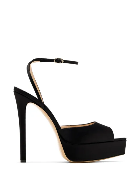 Andrea Wazen ankle strap sandals Black LOUPL150SAT