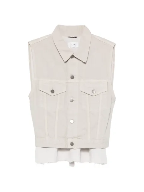 Haikure Ryder panelled gilet Grey HEW09127GF181PX