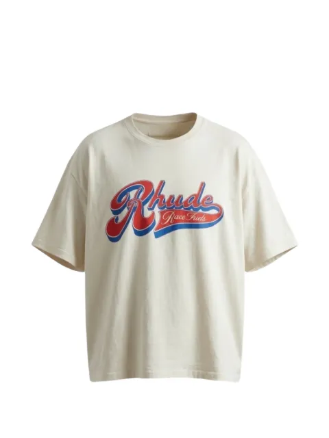RHUDE logo-print cotton T-shirt Neutrals RHSS26TT03012