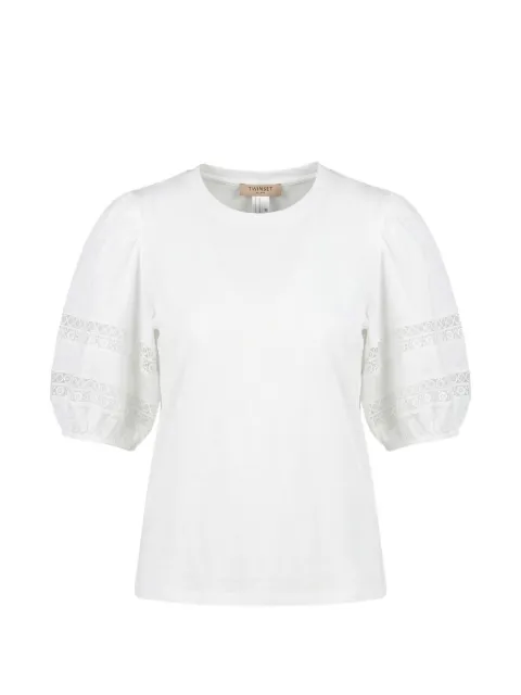 TWINSET lace-embellished T-shirt White 261TT2260
