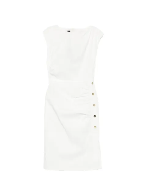 PINKO slim-fitting calf-length dress in linen White 106521A34I
