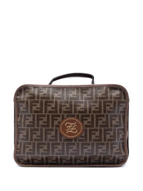 Fendi Pre-Owned 2010-2025 Zucca Coated Canvas Karligraphy travel bag Brown Z5LZZ5J8WZV87KDH