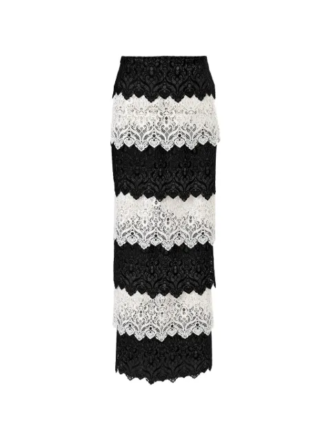 Carolina Herrera lace trim pencil skirt Black S2611N303FCO